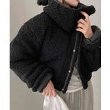 リバーシブル ボア襟 ショート丈 中綿ジャケット | VIVID LADY | 詳細画像9