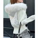 ニットスリーブ切替 ファー付きショートジャケット | VIVID LADY | 詳細画像2 