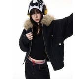 【裏ファー】ファーフード付き ブルゾンジャケット | VIVID LADY | 詳細画像3 