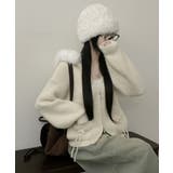 ファー付きフード ダブルジップニットカーディガン | VIVID LADY | 詳細画像5 