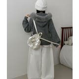 ファー付きフード ダブルジップニットカーディガン | VIVID LADY | 詳細画像17 