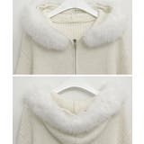 ファー付きフード ダブルジップニットカーディガン | VIVID LADY | 詳細画像19 