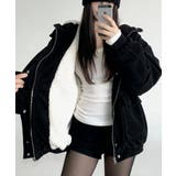 コーデュロイ ボアライナー フーデッドブルゾン | VIVID LADY | 詳細画像1