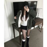 コーデュロイ ボアライナー フーデッドブルゾン | VIVID LADY | 詳細画像7