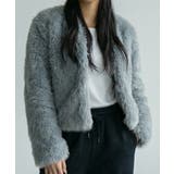 ノーカラー フェイクファージャケット | VIVID LADY | 詳細画像1