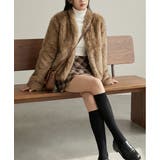 ノーカラー フェイクファージャケット | VIVID LADY | 詳細画像8