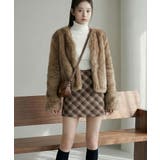 ノーカラー フェイクファージャケット | VIVID LADY | 詳細画像10