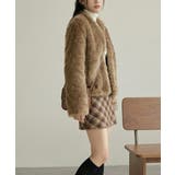 ノーカラー フェイクファージャケット | VIVID LADY | 詳細画像11