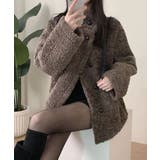 もこもこ スタンドネック ボアジャケットコート | VIVID LADY | 詳細画像1 