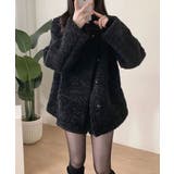 もこもこ スタンドネック ボアジャケットコート | VIVID LADY | 詳細画像24 