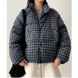 チェック柄 ボリューム 中綿アウター | VIVID LADY | 詳細画像1