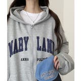 裏起毛 ジップアップパーカー 長袖 | VIVID LADY | 詳細画像16