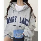 裏起毛 ジップアップパーカー 長袖 | VIVID LADY | 詳細画像18