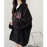 裏起毛 ジップアップパーカー 長袖 | VIVID LADY | 詳細画像33