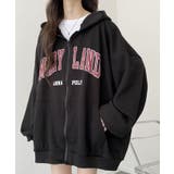 裏起毛 ジップアップパーカー 長袖 | VIVID LADY | 詳細画像35