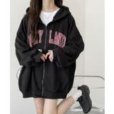 裏起毛 ジップアップパーカー 長袖 | VIVID LADY | 詳細画像38