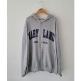 ロゴ入り長袖ジップアップパーカー レディース 可愛い | VIVID LADY | 詳細画像4 