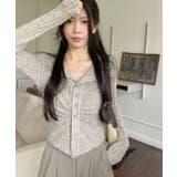 リブカーディガン シャーリングデザイン リブトップス | VIVID LADY | 詳細画像11