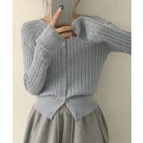 ケーブル編み ショート丈 コンパクトニットカーディガン | VIVID LADY | 詳細画像37 