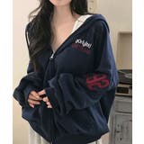 ナンバリング ダブルジップ オーバーサイズパーカー | VIVID LADY | 詳細画像20 