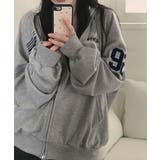 ナンバリング ダブルジップ オーバーサイズパーカー | VIVID LADY | 詳細画像5 