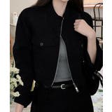 クロップド ハイネック デニムジャケット | VIVID LADY | 詳細画像6 