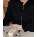 クロップド ハイネック デニムジャケット | VIVID LADY | 詳細画像8 