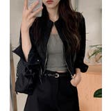 クロップド ハイネック デニムジャケット | VIVID LADY | 詳細画像9 