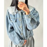 パールレースセーラーデニムジャケット | VIVID LADY | 詳細画像2 