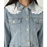 パールレースセーラーデニムジャケット | VIVID LADY | 詳細画像6 