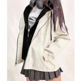 パーカードッキング ジップアップブルゾン | VIVID LADY | 詳細画像1 