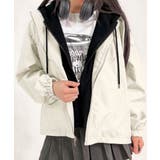 パーカードッキング ジップアップブルゾン | VIVID LADY | 詳細画像3 