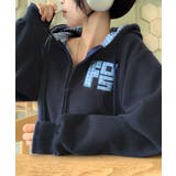 チェック フードジップアップパーカー | VIVID LADY | 詳細画像12 