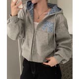 チェック フードジップアップパーカー | VIVID LADY | 詳細画像19 