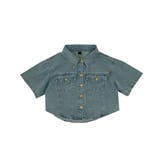 ショート丈 ラウンドヘム デニムジャケット 半袖 | VIVID LADY | 詳細画像15 