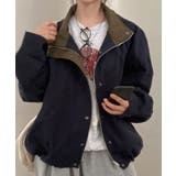 ハイネック配色オーバーブルゾン | VIVID LADY | 詳細画像5 