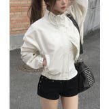 ハイネック ドローコード シャーリングショートブルゾン | VIVID LADY | 詳細画像8
