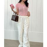 ジッパー付き半袖ニットカーディガン レディース 可愛い | VIVID LADY | 詳細画像14