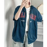 ロゴ入り半袖ジップアップパーカー レディース ブロークコア可愛い | VIVID LADY | 詳細画像35 