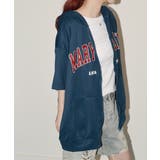 ロゴ入り半袖ジップアップパーカー レディース ブロークコア可愛い | VIVID LADY | 詳細画像48 