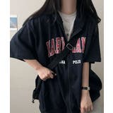 ロゴ入り半袖ジップアップパーカー レディース ブロークコア可愛い | VIVID LADY | 詳細画像50 