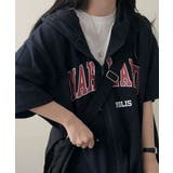 ロゴ入り半袖ジップアップパーカー レディース ブロークコア可愛い | VIVID LADY | 詳細画像51 