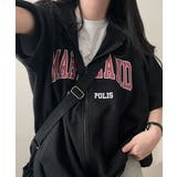 ロゴ入り半袖ジップアップパーカー レディース ブロークコア可愛い | VIVID LADY | 詳細画像62 