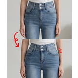 骨盤パット付き ハイウエスト フレアデニムパンツ | VIVID LADY | 詳細画像31 