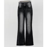 骨盤パット付き ハイウエスト フレアデニムパンツ | VIVID LADY | 詳細画像32 