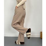 ベージュ | 裏起毛ワイドパンツ 秋冬 ワイドパンツ | VIVID LADY