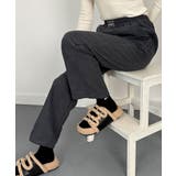 裏起毛ワイドパンツ 秋冬 ワイドパンツ | VIVID LADY | 詳細画像4