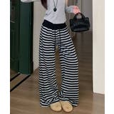 ボーダー イージーワイドパンツ | VIVID LADY | 詳細画像3 