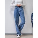 春アシンメトリーポイントデニムパンツ レディース ジーンズ | VIVID LADY | 詳細画像14 