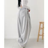 サイドウエストタック ワイド スウェットパンツ | VIVID LADY | 詳細画像4 